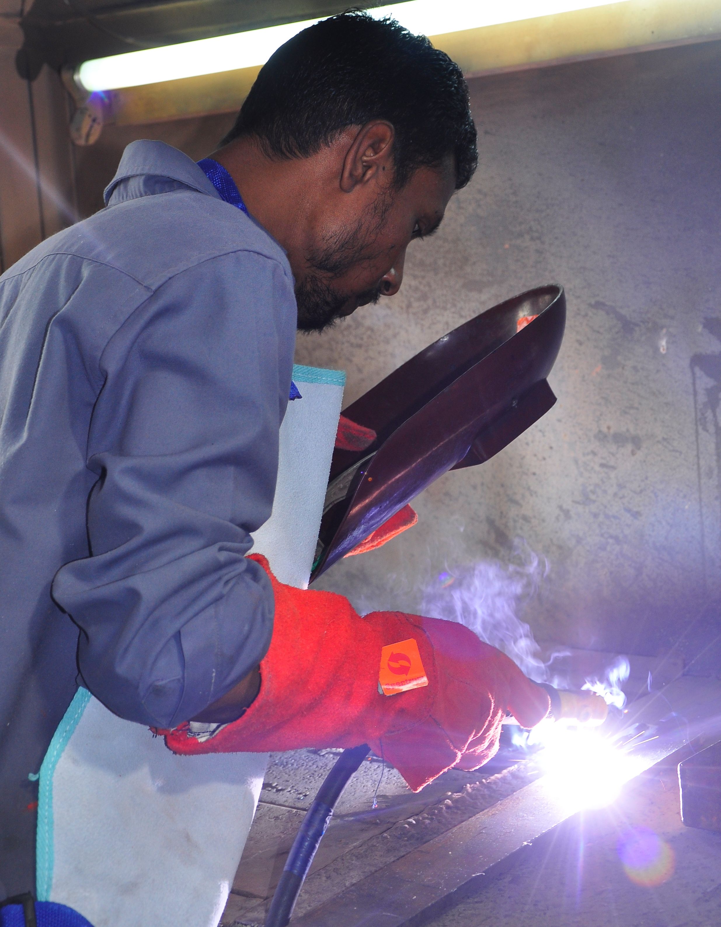 Test welding